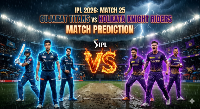 IPL 2026 Match 25 GT vs KKR Prediction